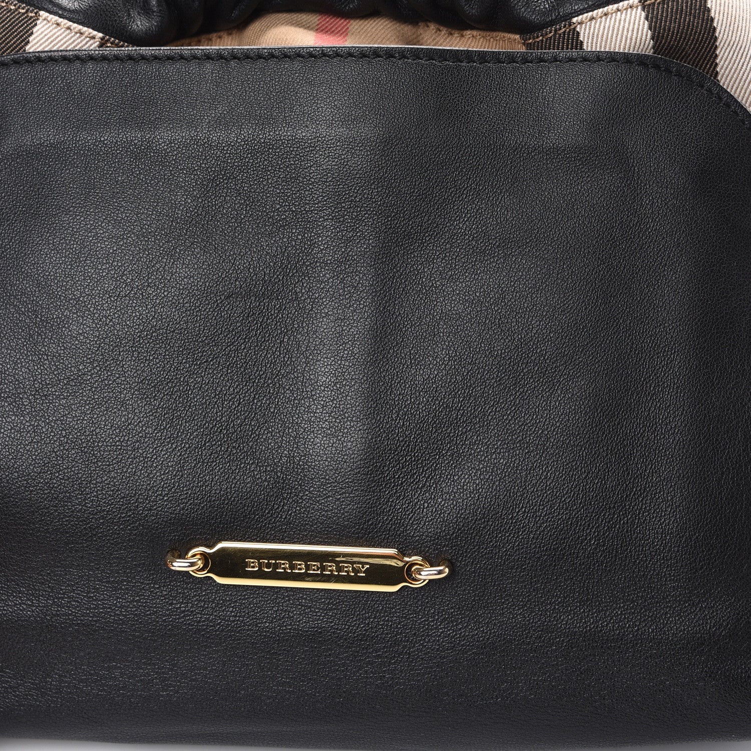 Burberry Calfskin House Check Little Crush Black 11 of 11
