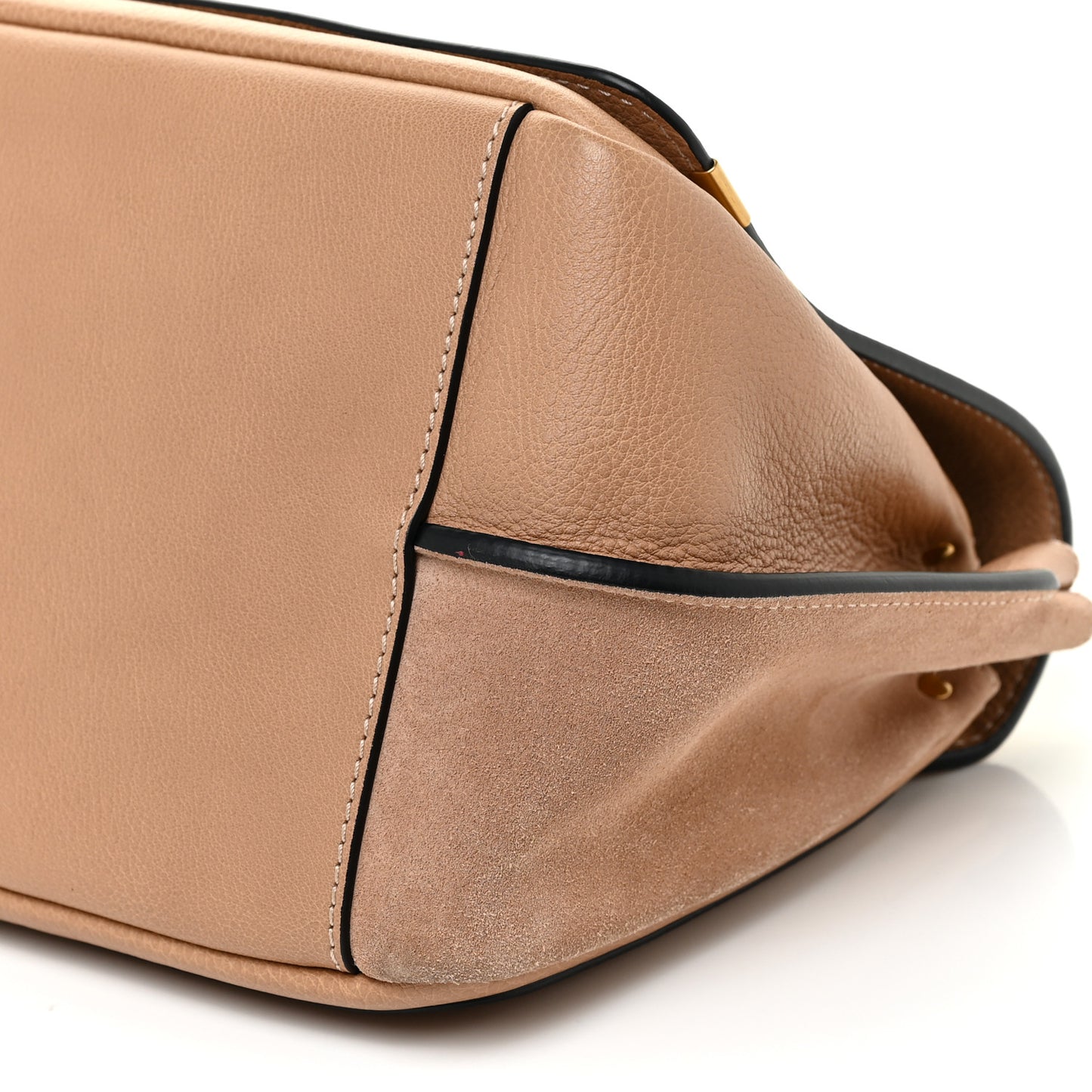 Smooth Calfskin Small Indy Shoulder Bag Biscotti Beige