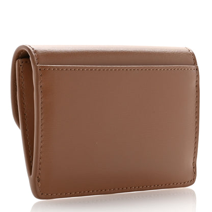 Celine Shiny Calfskin Triomphe Flap Card Holder Bronze 3 of 8
