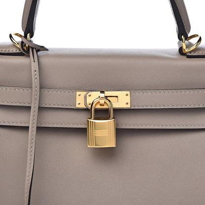 Hermes Swift Kelly Retourne 25 Gris Asphalte 35 of 38