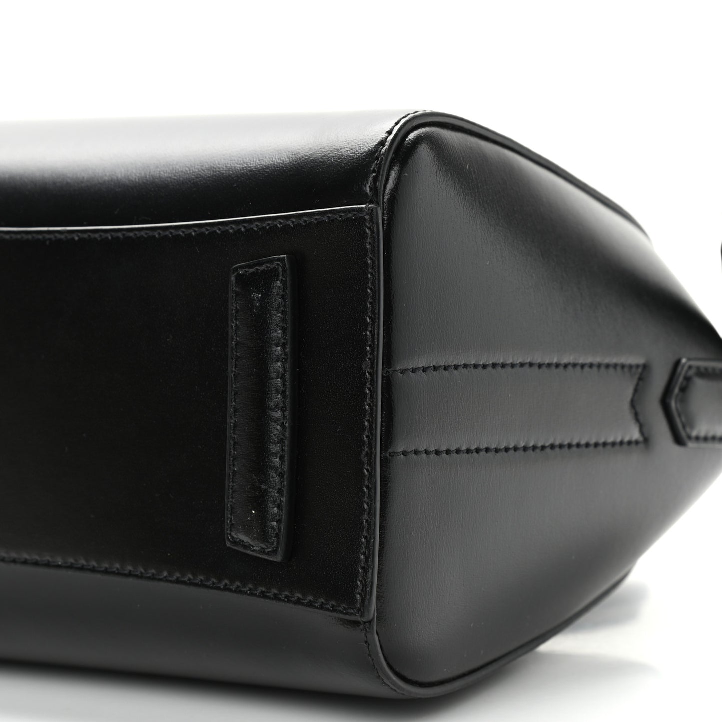 Shiny Lord Calfskin Mini Antigona Black