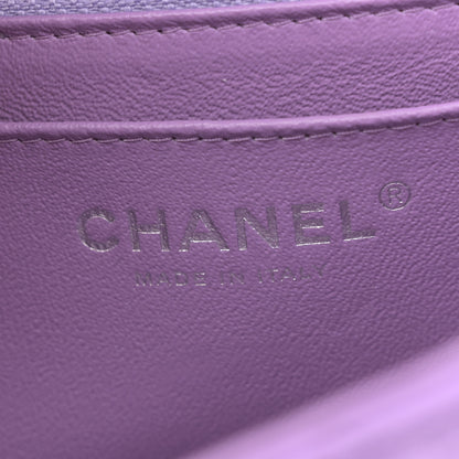 Chanel Lambskin Quilted Mini Rectangular Flap Purple 6 of 10