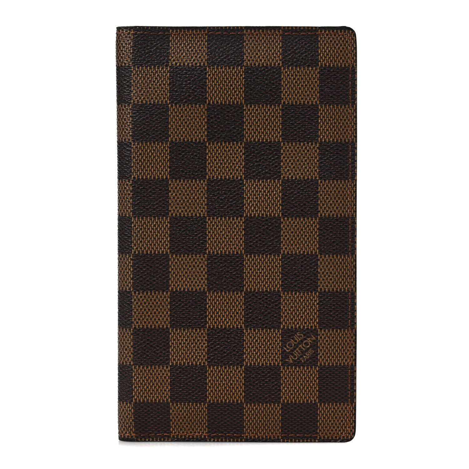 Louis Vuitton Damier Ebene Checkbook Cover Wallet 1 of 10
