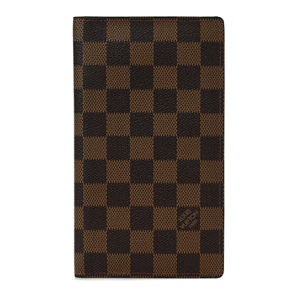 Louis Vuitton Damier Ebene Checkbook Cover Wallet 1 of 10