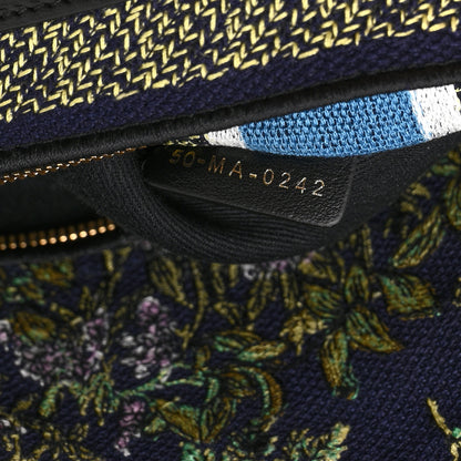 Christian Dior Canvas D-Constellation Embroidered Medium Lady D-Lite Bleu Multicolor 7 of 10