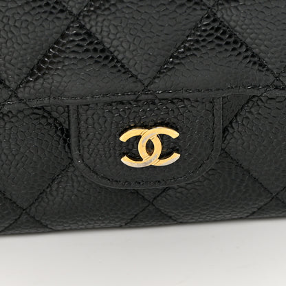 Chanel Caviar Quilted Large Flap Wallet Black 17 of 18