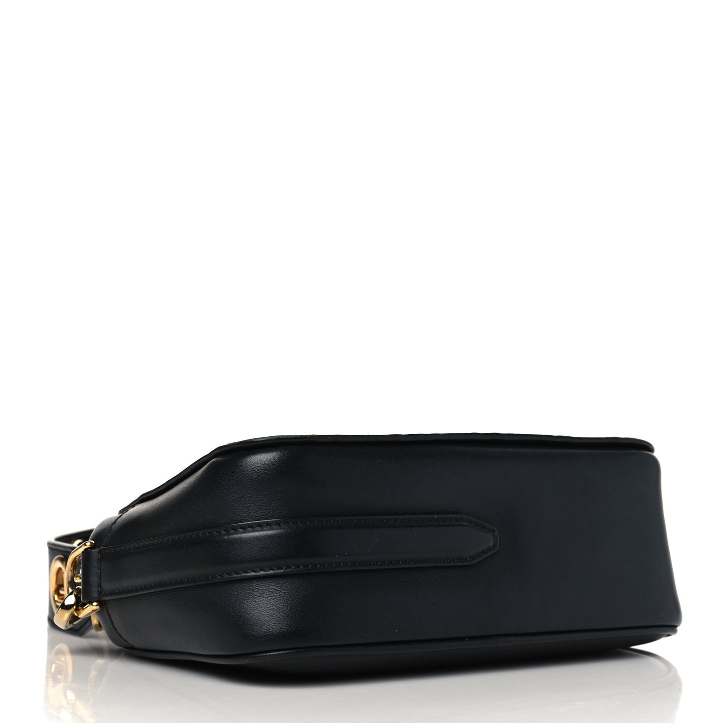 Vitello Century F is Fendi Bi-Color FF 1974 Embossed Camera Case Maya Black