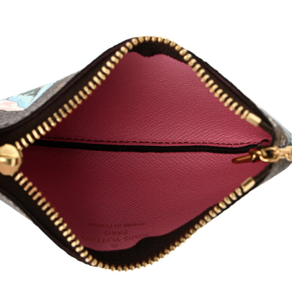 Louis Vuitton Monogram 2023 Christmas Animation Alpine Key Pouch Pink 5 of 7