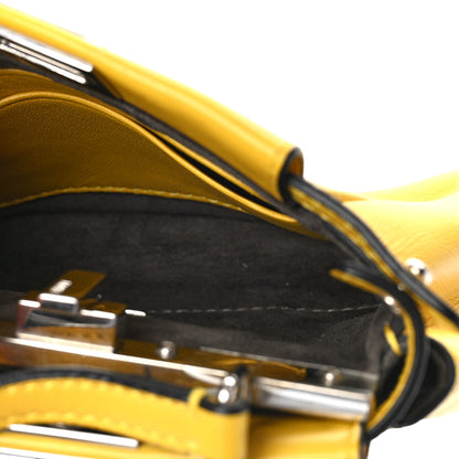 Fendi Shiny Nappa Micro Peekaboo Iconic Satchel Sunflower 5 of 11
