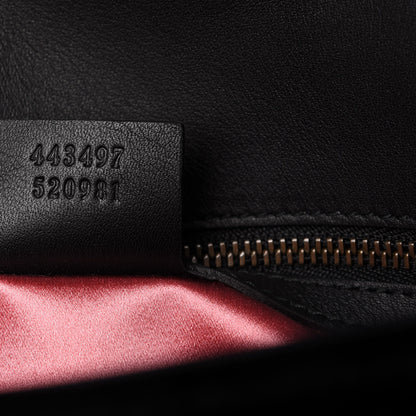 Gucci Velvet Matelasse Small GG Marmont Shoulder Bag Black 9 of 10