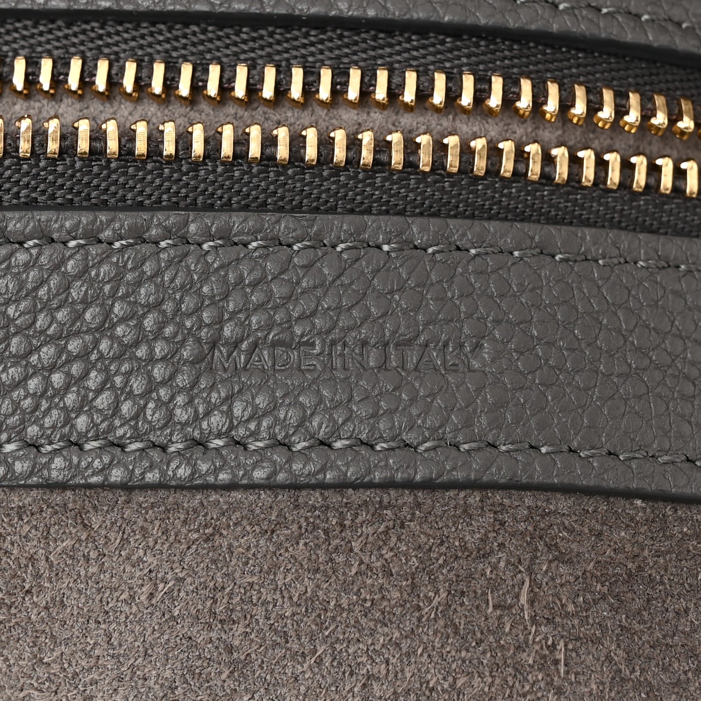 Soft Grained Calfskin Medium Belt Cabas Phantom Taupe