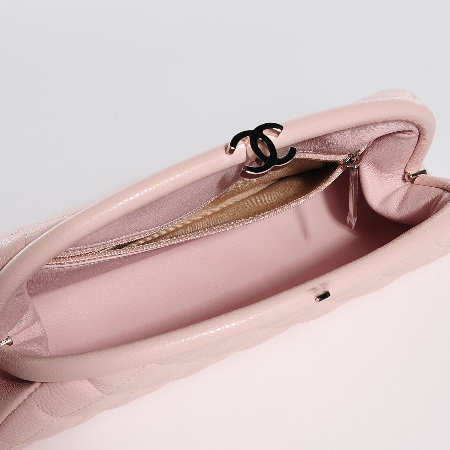 Chanel Caviar Quilted Timeless Clutch Pink 5 of 7
