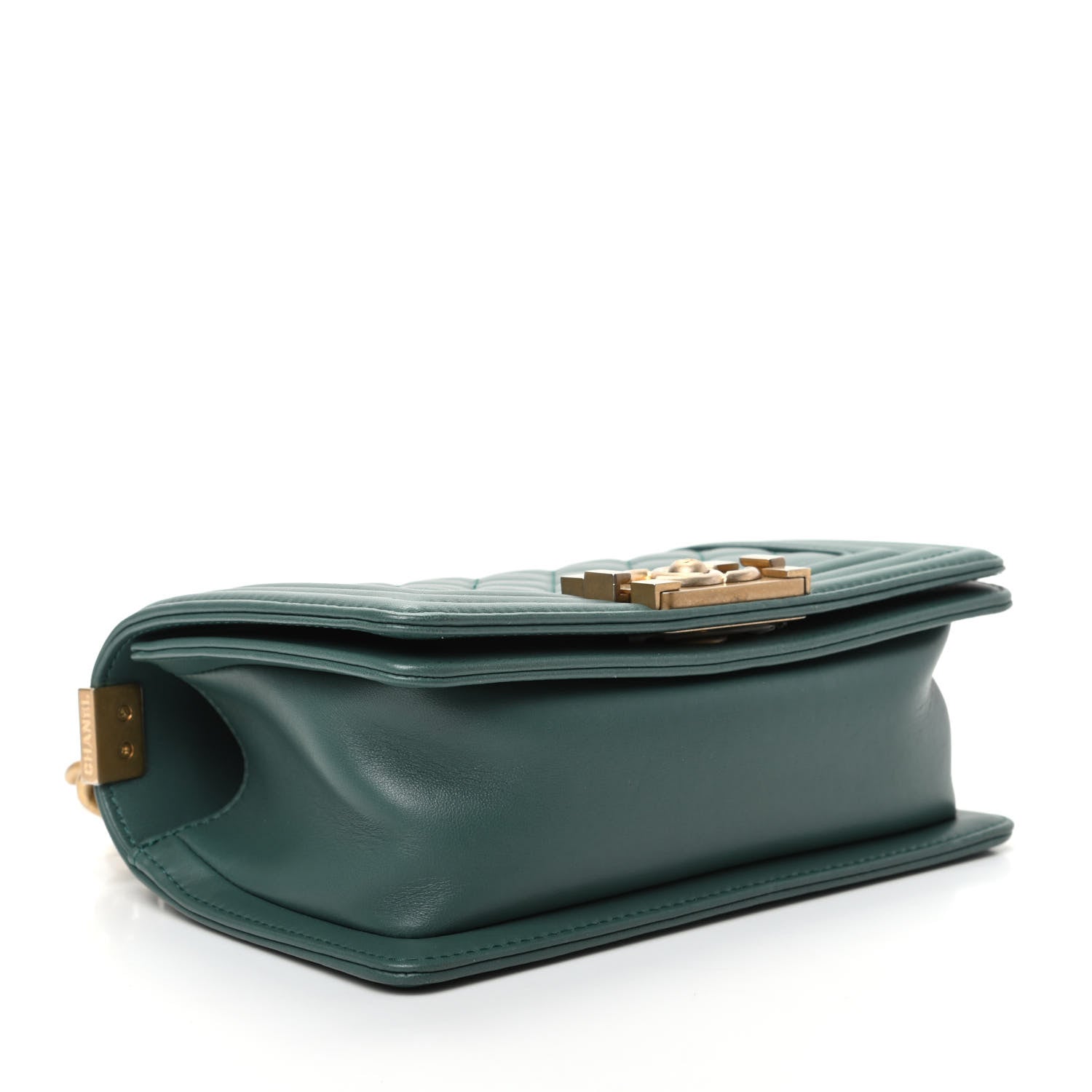 Chanel Calfskin Quilted Small Boy Flap Green 4 of 9
