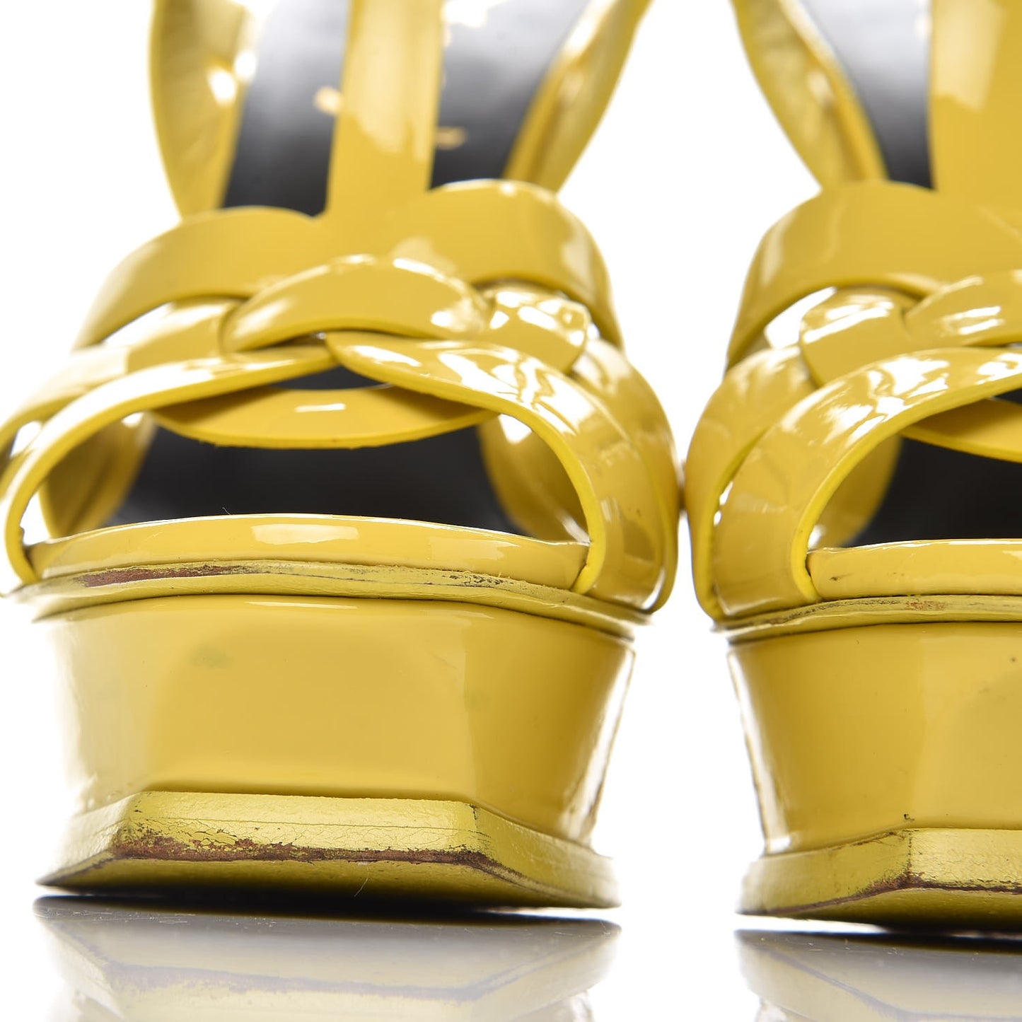 Patent Tribute 105 Platform Sandals 35 Citron