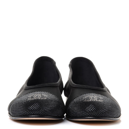 Chanel Mesh Studded CC Ballerina Flats 36 Black 2 of 7