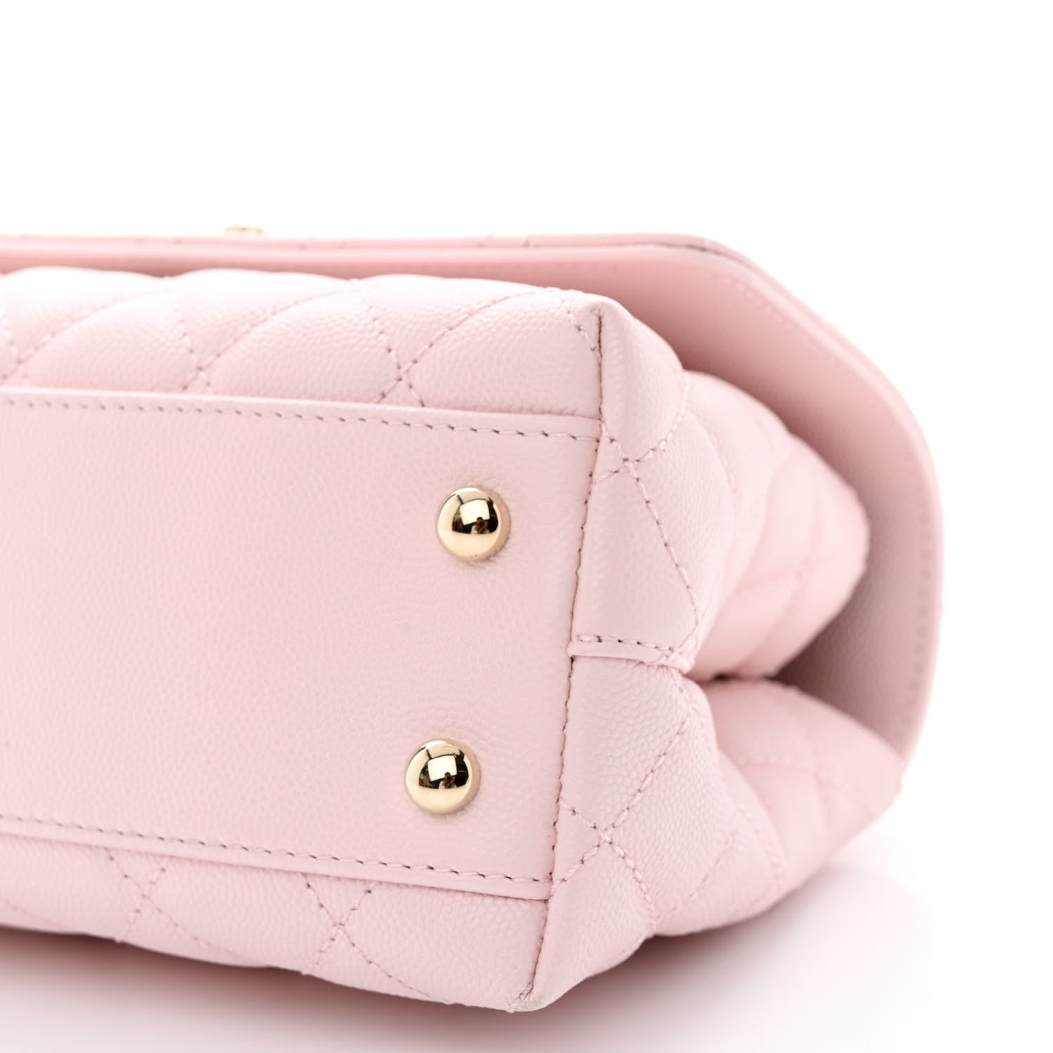 Chanel Caviar Quilted Mini Coco Handle Flap Light Pink 10 of 11