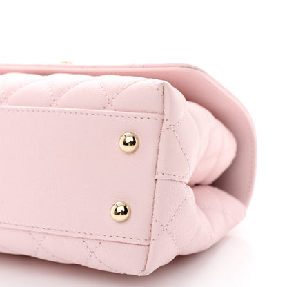 Chanel Caviar Quilted Mini Coco Handle Flap Light Pink 10 of 11