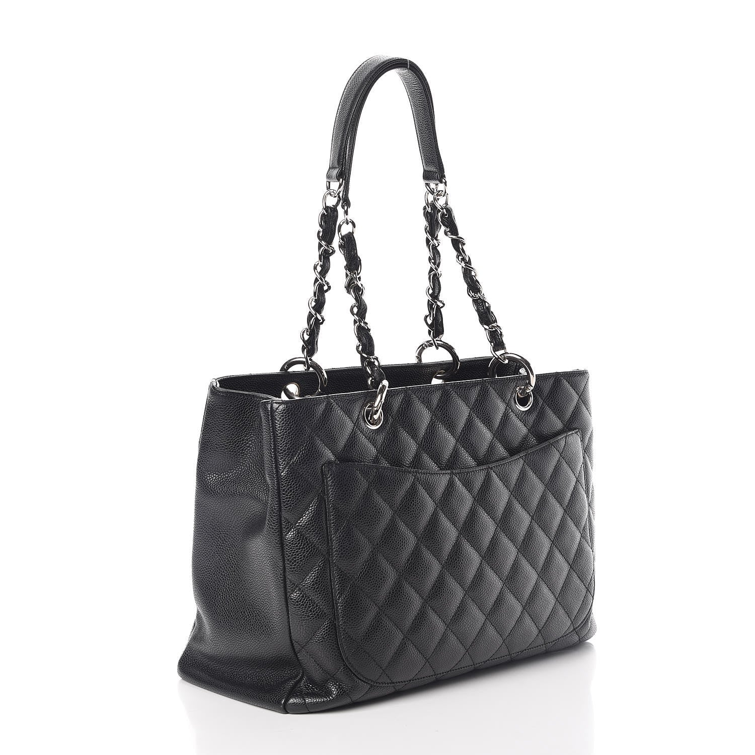 Chanel Caviar Quilted Grand Shopping Tote GST Black 3 of 9
