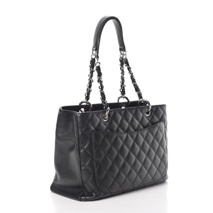 Chanel Caviar Quilted Grand Shopping Tote GST Black 3 of 9