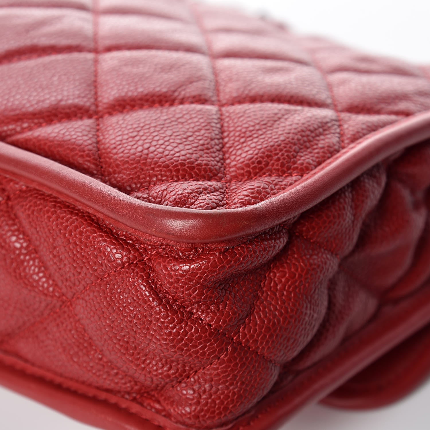 Chanel Caviar Quilted Large French Riviera Flap Red 13 of 13