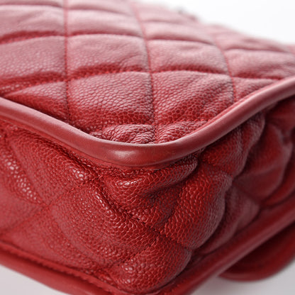 Chanel Caviar Quilted Large French Riviera Flap Red 13 of 13