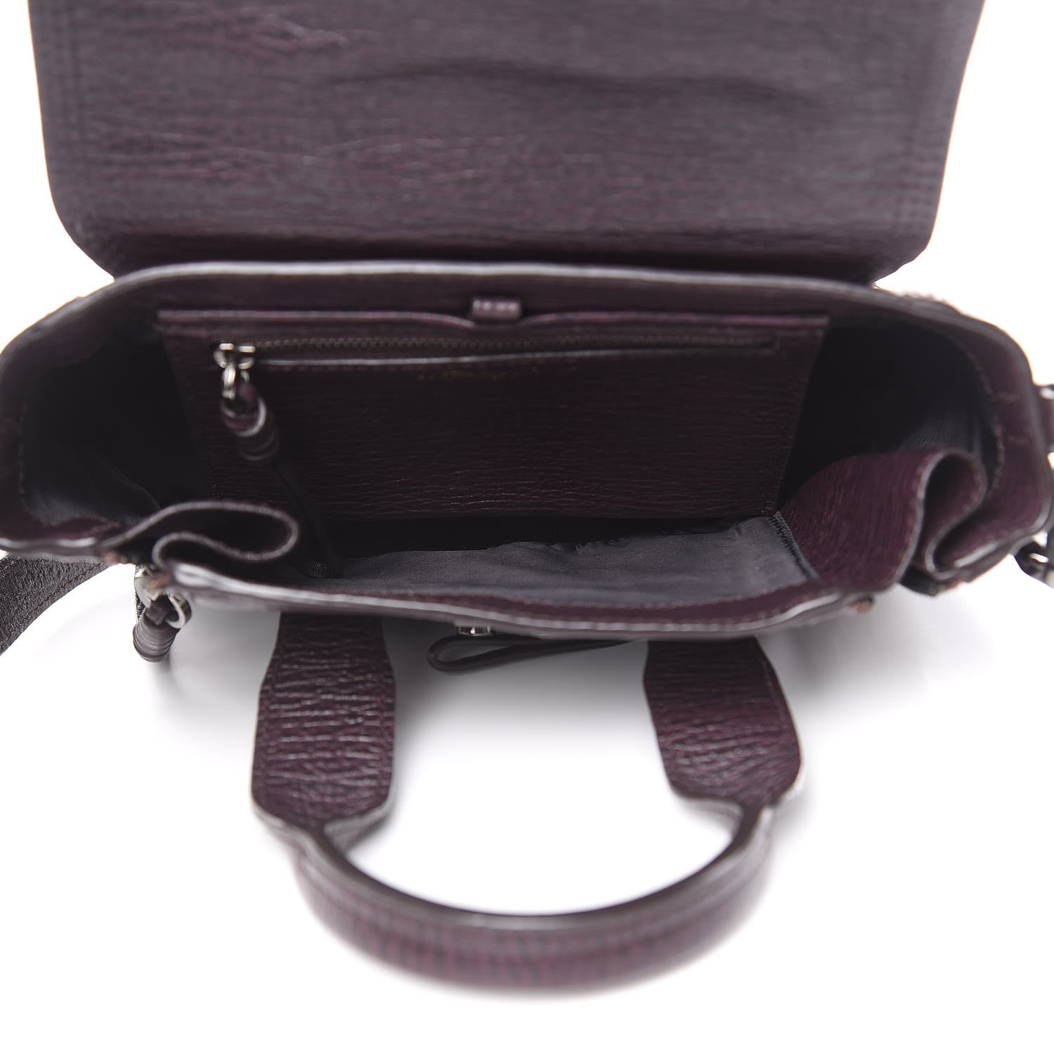 3.1 Phillip Lim 3.1 Textured Calfskin Mini Pashli Satchel African Violet 5 of 13