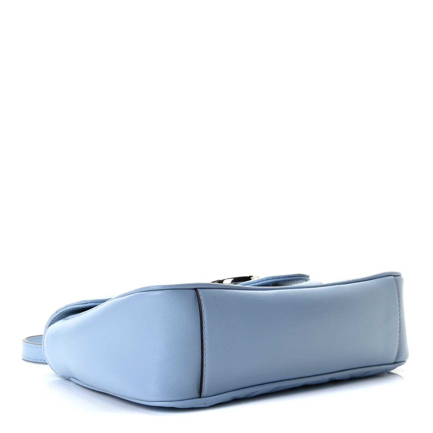 Calfskin Matelasse Small GG Marmont Shoulder Bag Porcelain Light Blue