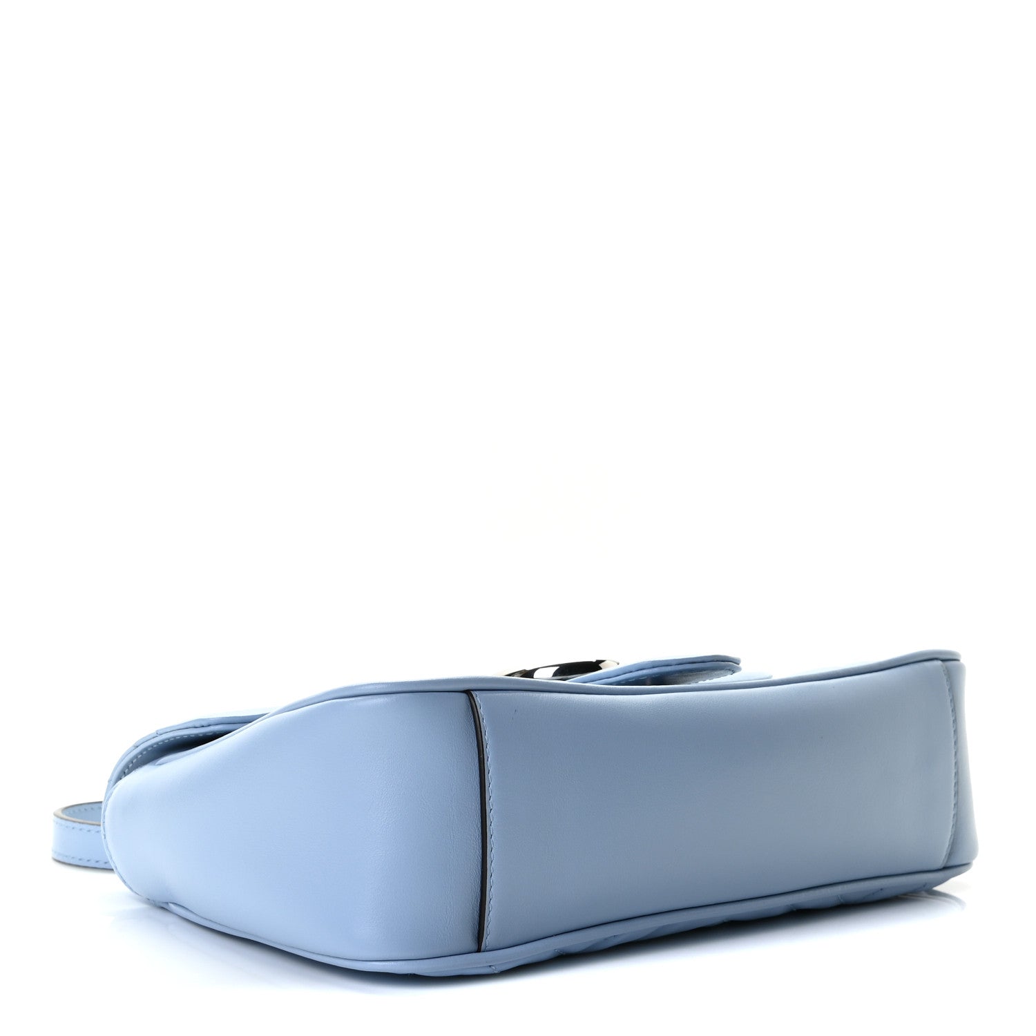 Gucci Calfskin Matelasse Small GG Marmont Shoulder Bag Porcelain Light Blue 4 of 7