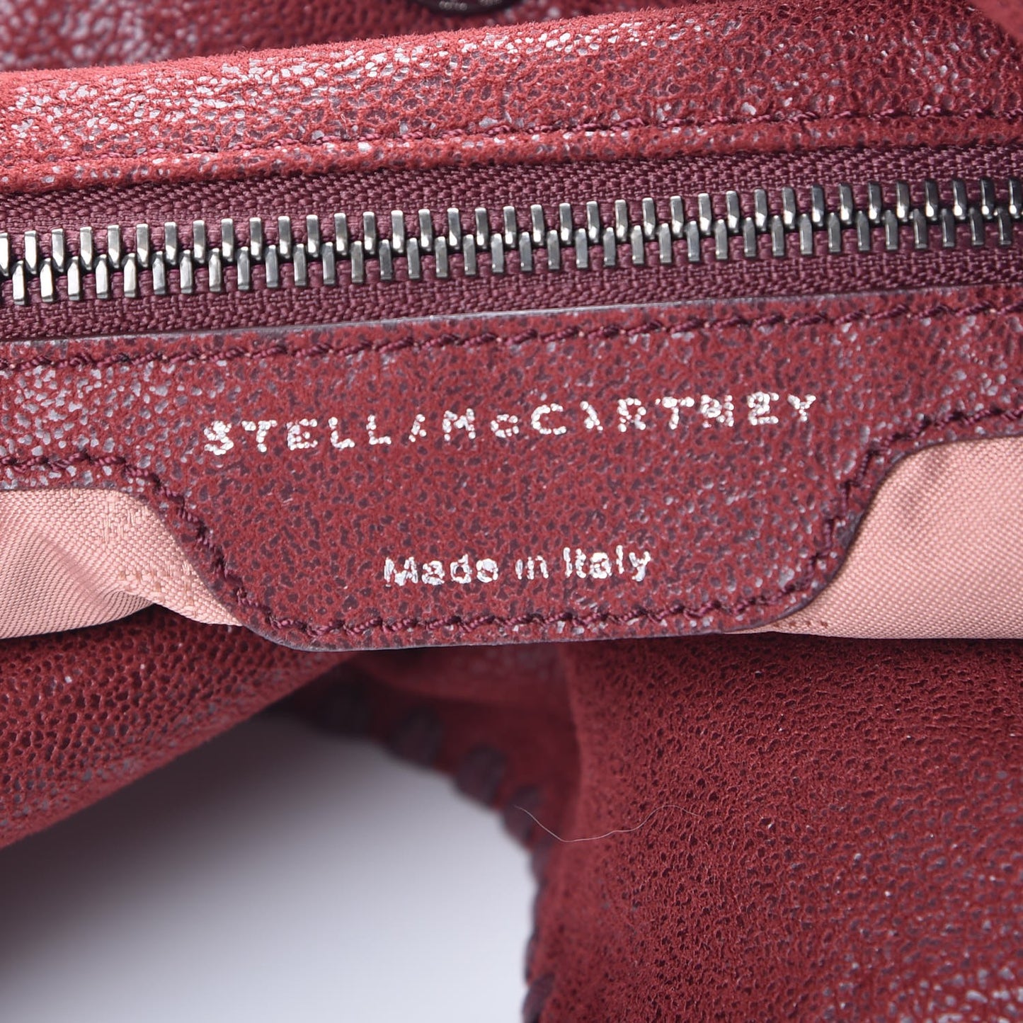 Shaggy Deer Falabella Fold Over Tote Plum
