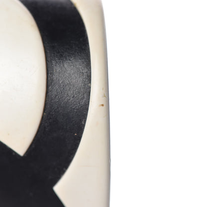 Chanel Resin CC Cuff White Black 8 of 9