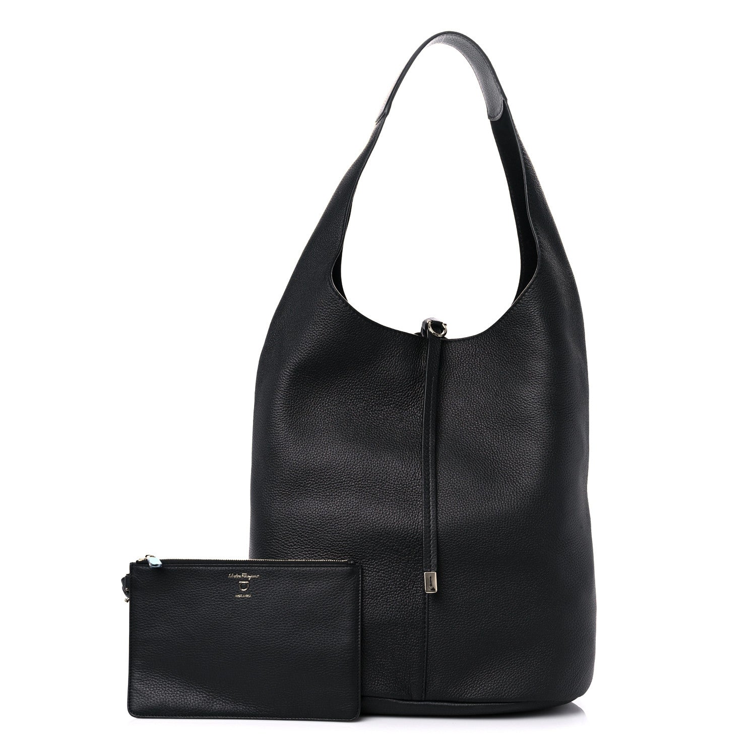 Salvatore Ferragamo Deerskin Sfilata Hobo Black 1 of 9