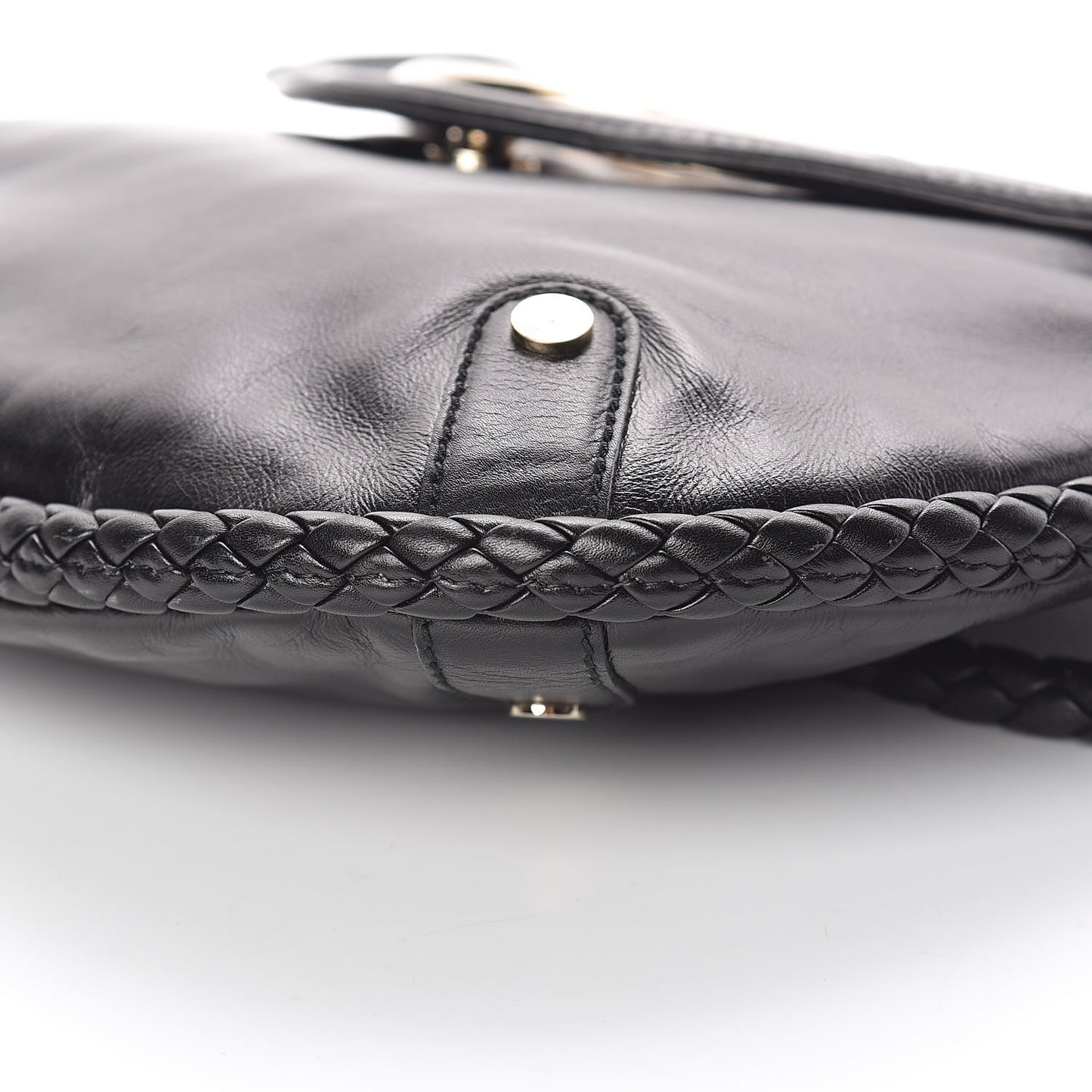 Calfskin Medium Britt Tassel Shoulder Bag Black
