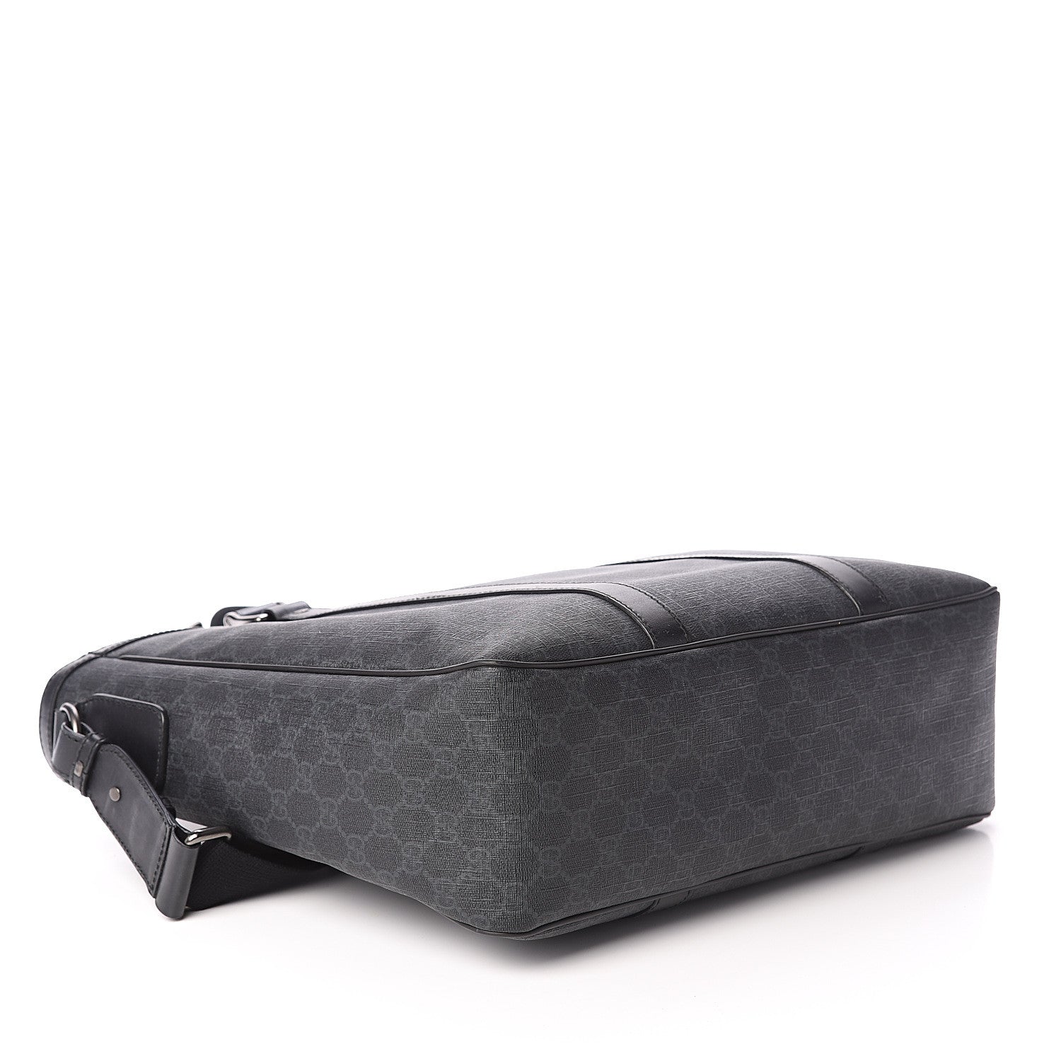 Gucci GG Supreme Monogram Tote Black Grey 3 of 8