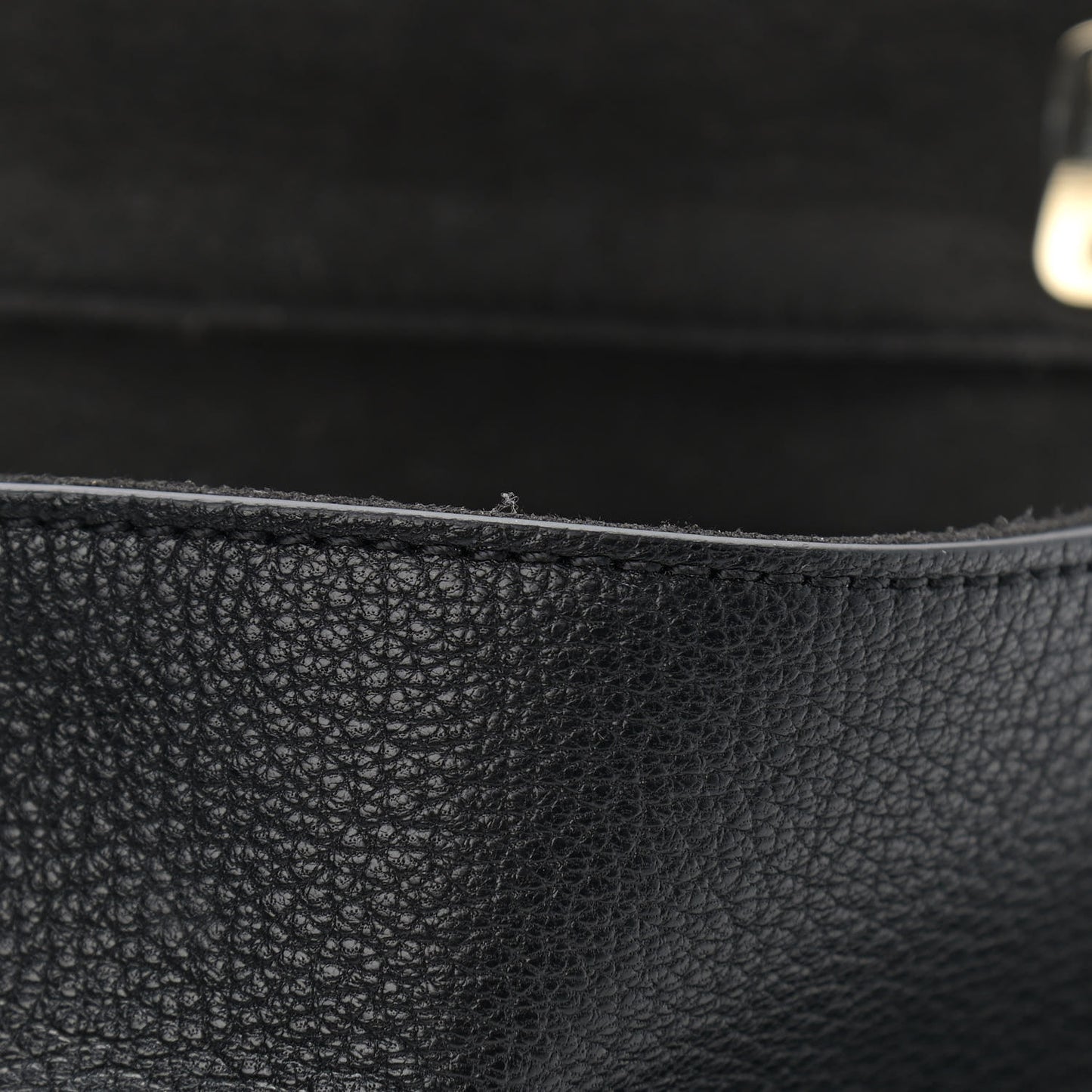 Glossy Goatskin Small Lily Flap Black