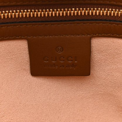 Gucci Soft GG Supreme Monogram Embroidered Crossbody Tote Brown 6 of 11
