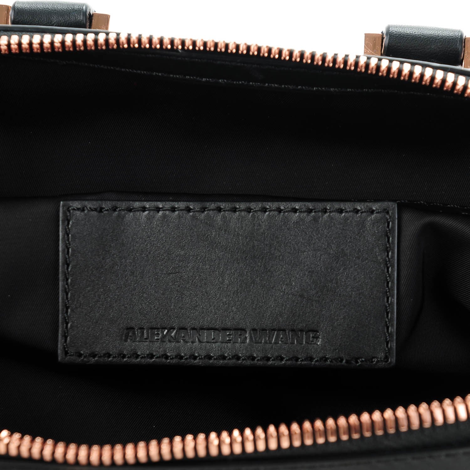 Alexander Wang Pebbled Calfskin Mini Emile Black Rose Gold Hardware 6 of 7