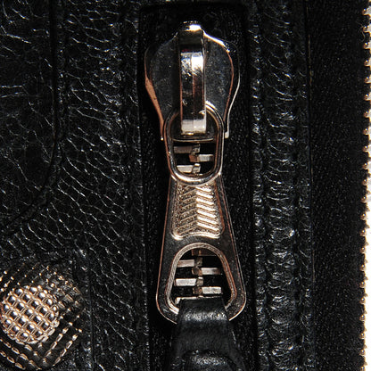 Balenciaga Agneau Giant Silver Hardware M Porte-Monnaie Coin Purse Black 9 of 12