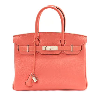 Hermes Togo BIRKIN 30 Crevette 1 of 12