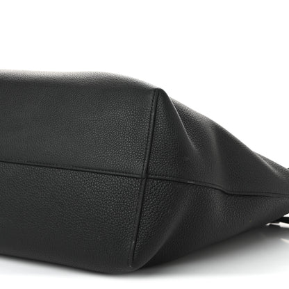 Celine Grained Calfskin Triomphe Medium Cabas Anais Black 9 of 10