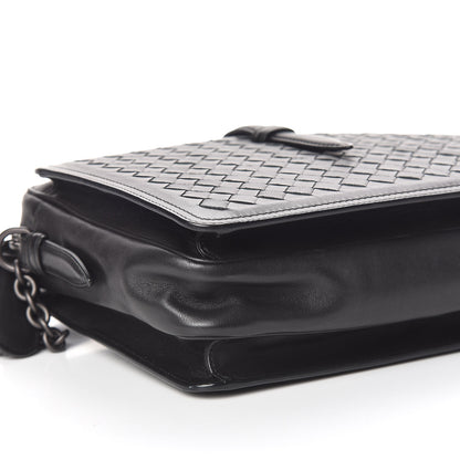 Bottega Veneta Nappa Intrecciato Medium Camera Shoulder Bag Black 10 of 11