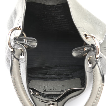 Prada Vitello Daino Hobo Argilla 4 of 12