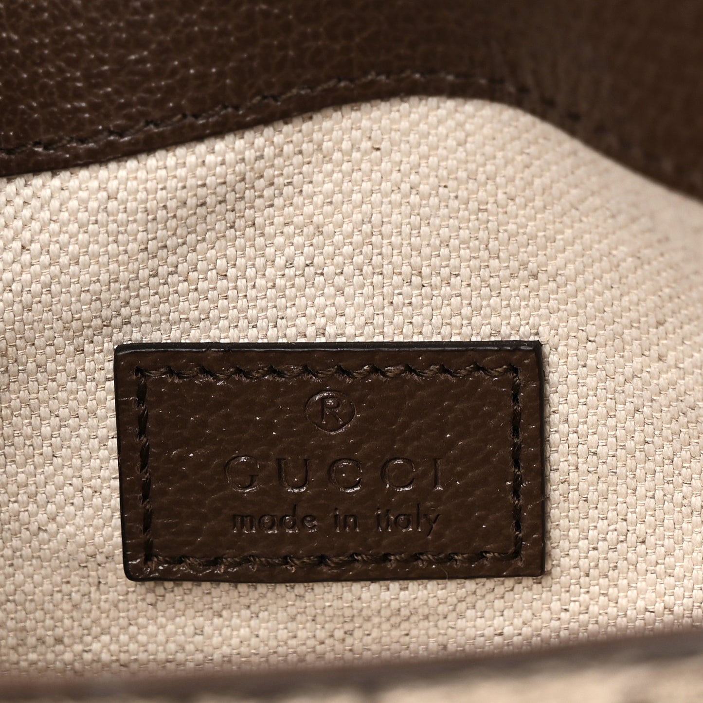 GG Supreme Monogram Small Horsebit 1955 Asymmetric Shoulder Bag Beige Ebony
