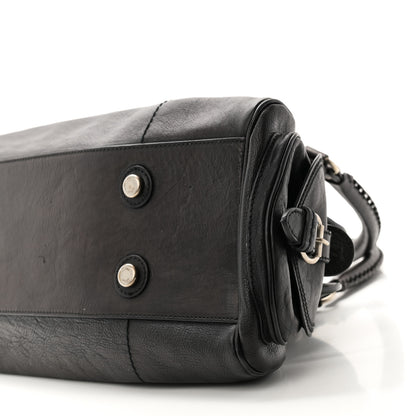 Christian Dior Calfskin My Dior Frame Pocket Satchel Black 9 of 9