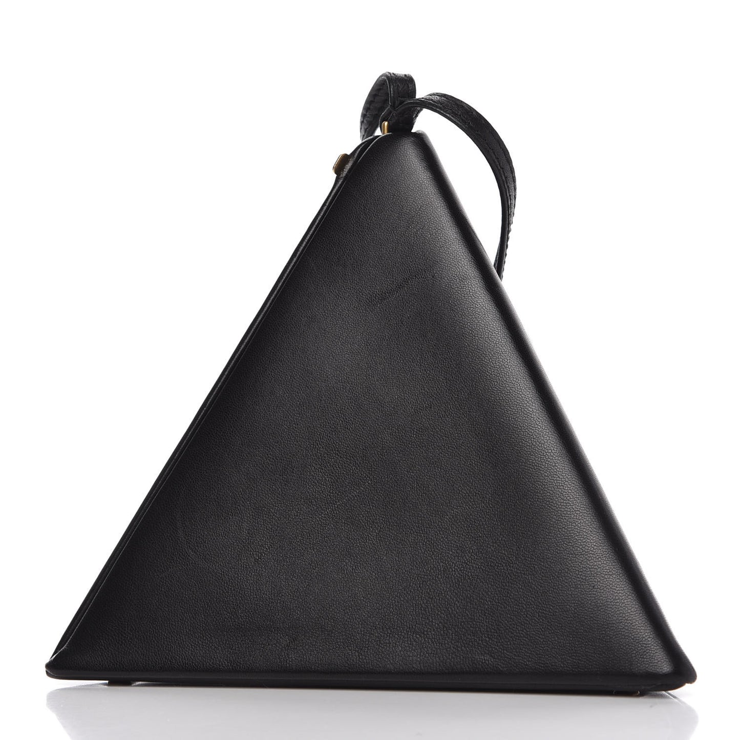 Lambskin Pyramid Clutch Black