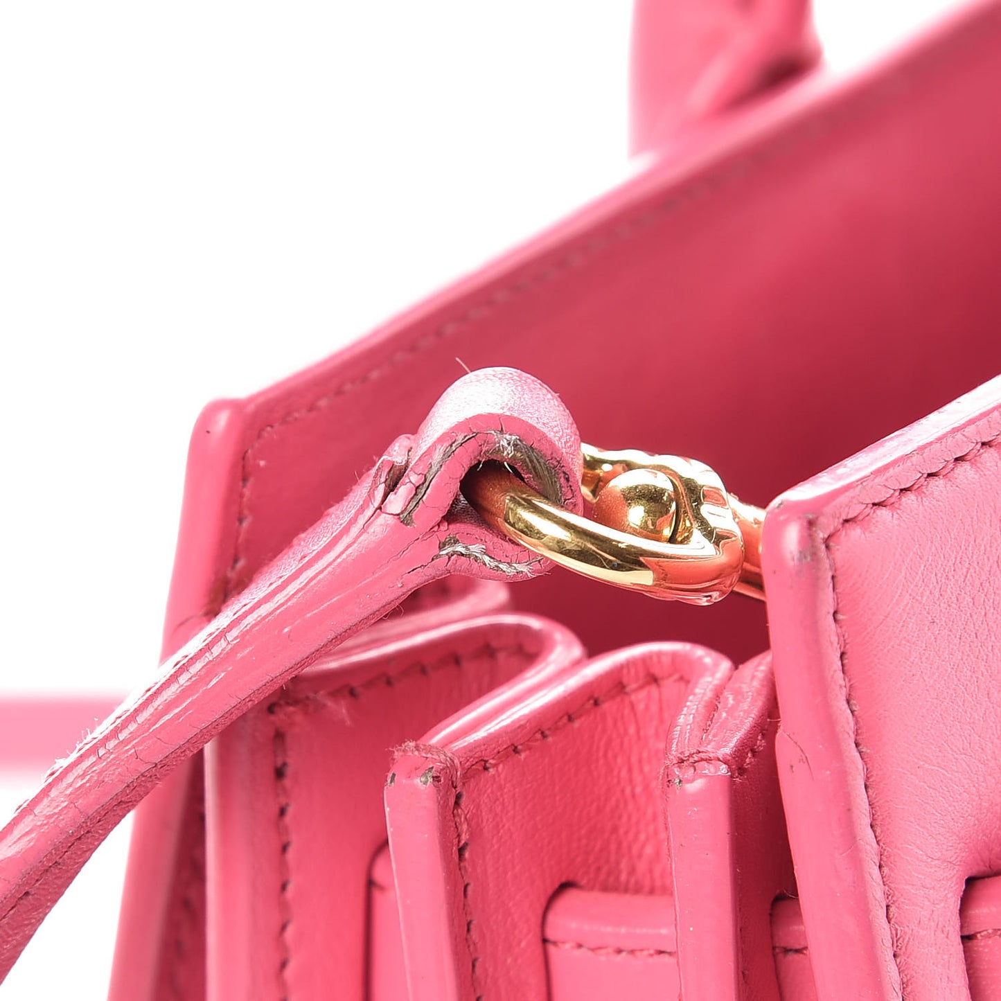 Calfskin Nano Sac De Jour Lipstick Fuchsia