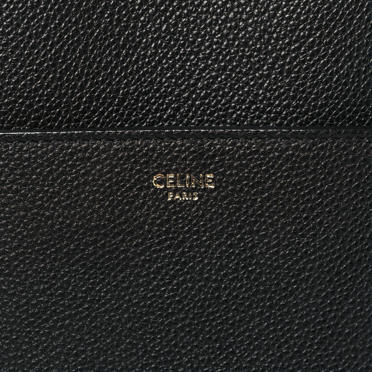 Celine Soft Grained Calfskin Sangle Bucket Bag Black 6 of 11