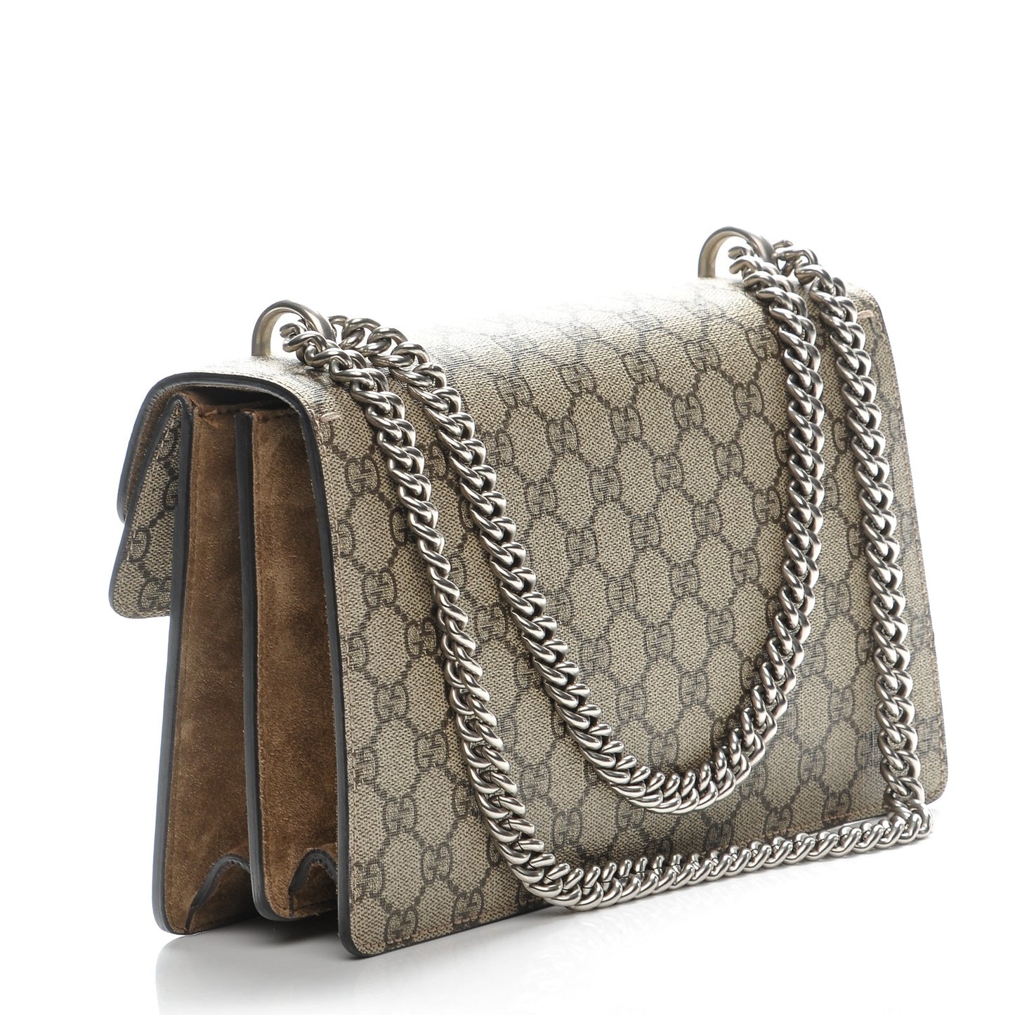 GG Supreme Monogram Small Dionysus Shoulder Bag Taupe
