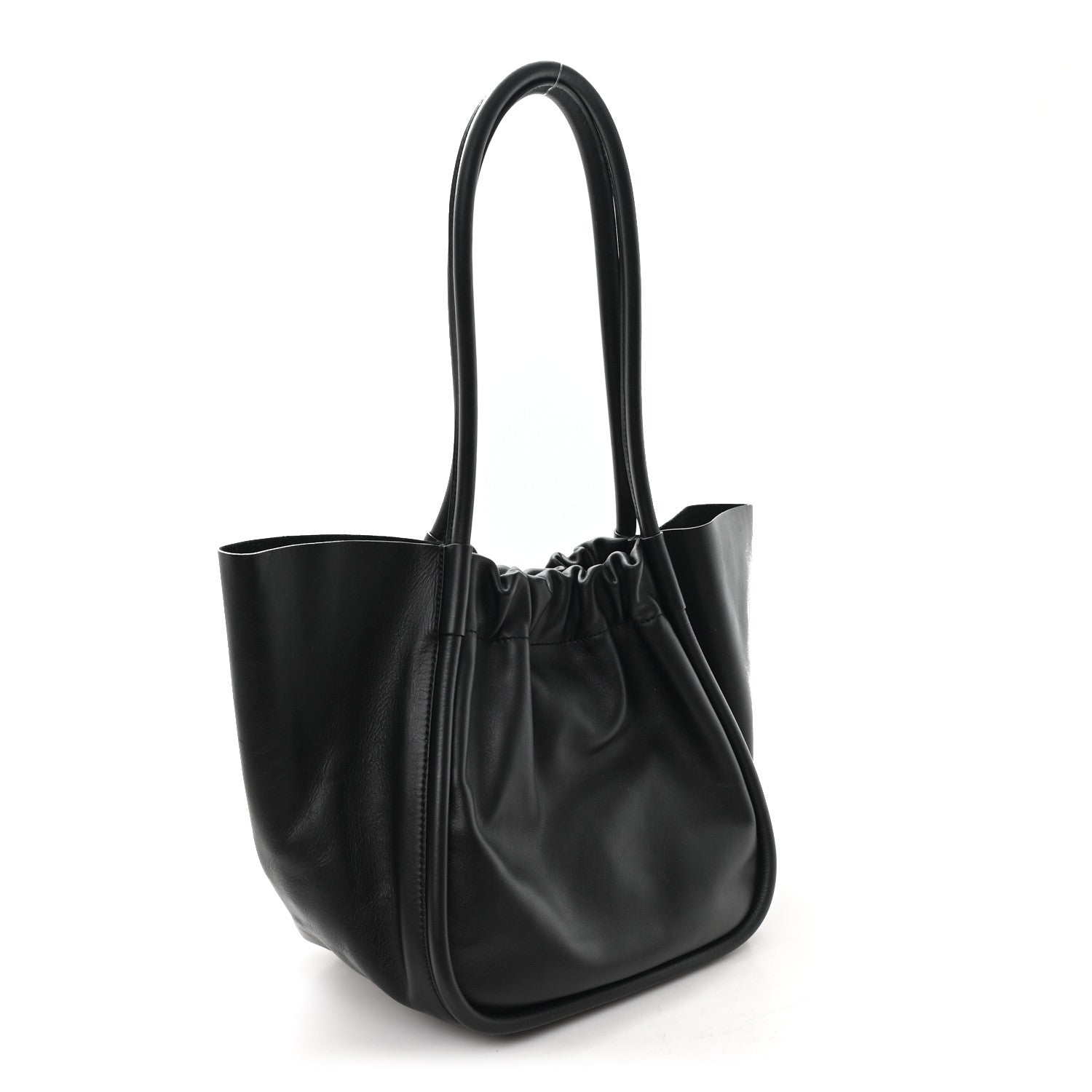 Proenza Schouler Calfskin Large Ruched Tote Black 4 of 10