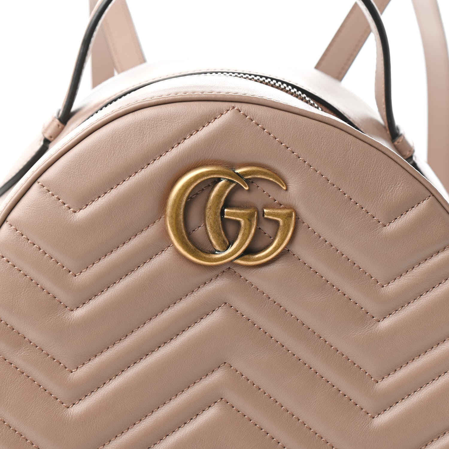 Gucci Calfskin Matelasse GG Marmont Backpack Porcelain Rose 10 of 10