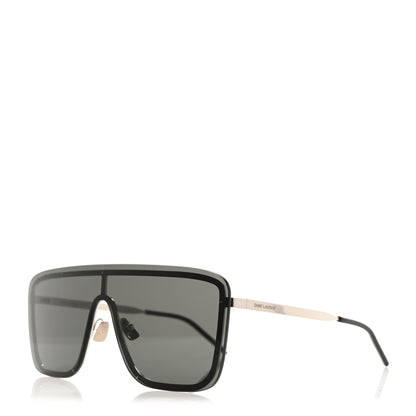 Saint Laurent Metal SL 384 Mask Sunglasses Black 1 of 7